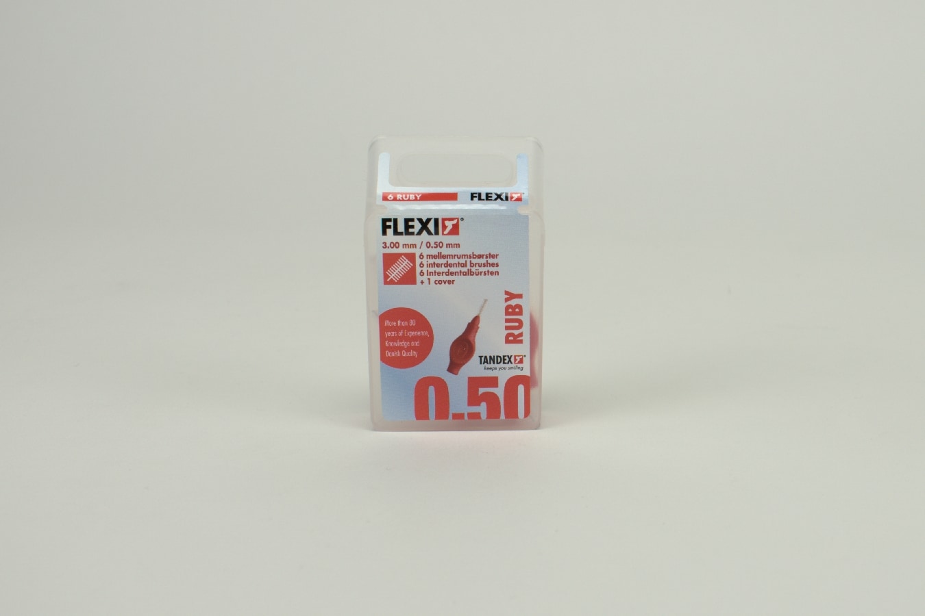 Mellanrumsborste FLEXI röd 0,50mm 6st