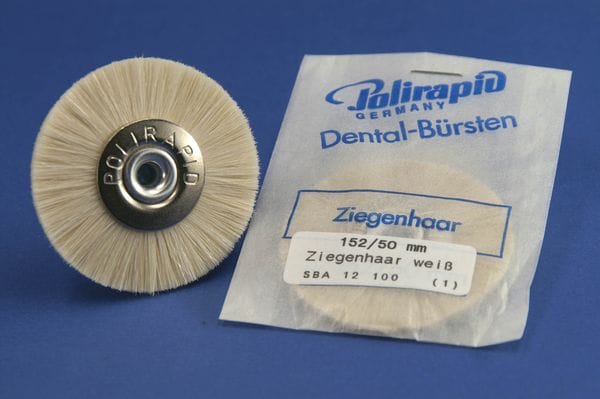Putshjul vit gethår 60mm