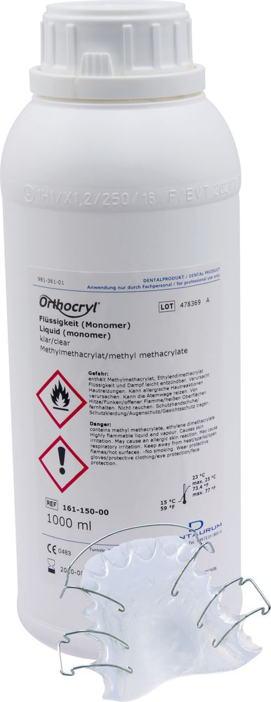 Orthocryl vätska klar 1000ml