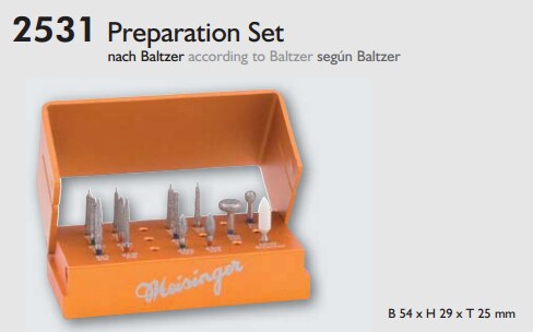 Preparation kit för keramkronor. Enl.Dr.Andres Baltzer