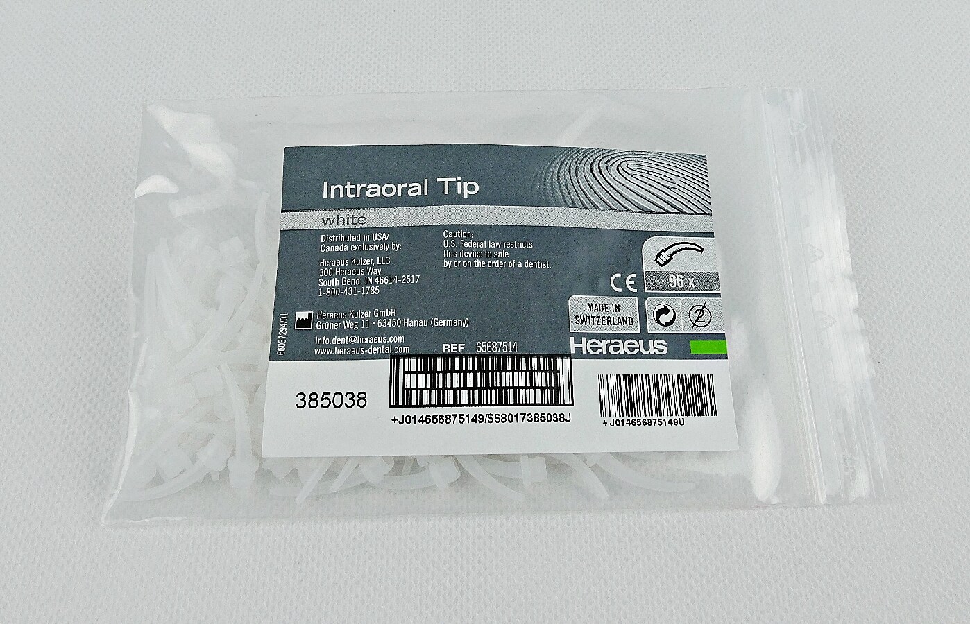 IntraOral Spets Vit 96St