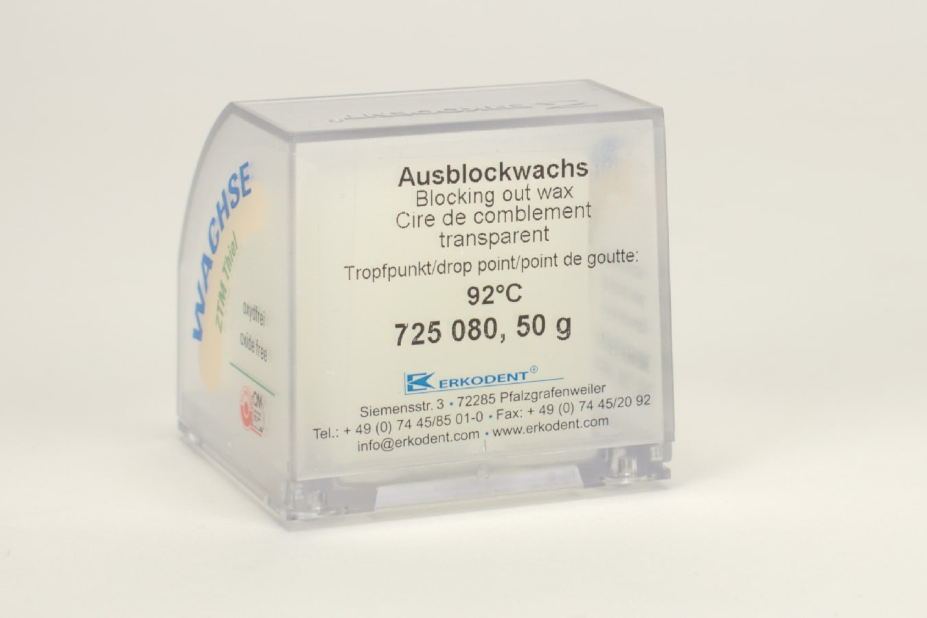 Erkodent Blocking Out Vax transparent 50g