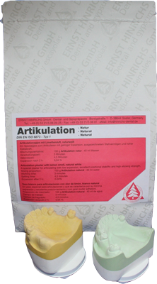 Artikulationsgips naturvit 25kg säck