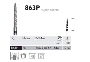 FG Diamantborr 863 P 014 MEIPREP 5st
