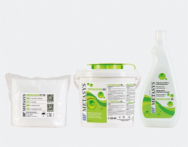 Green&Clean MK box med 70 servetter + flaska