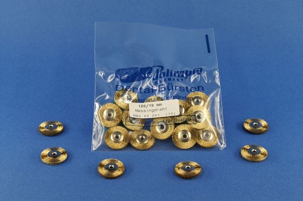 Polerborste Mässingstråd 19mm 6st