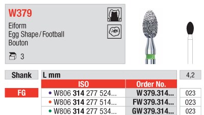 FG Diamantborr White Tiger W379.023 3st