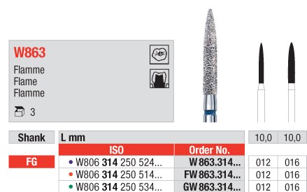 FG Diamantborr White Tiger W863.016 3st