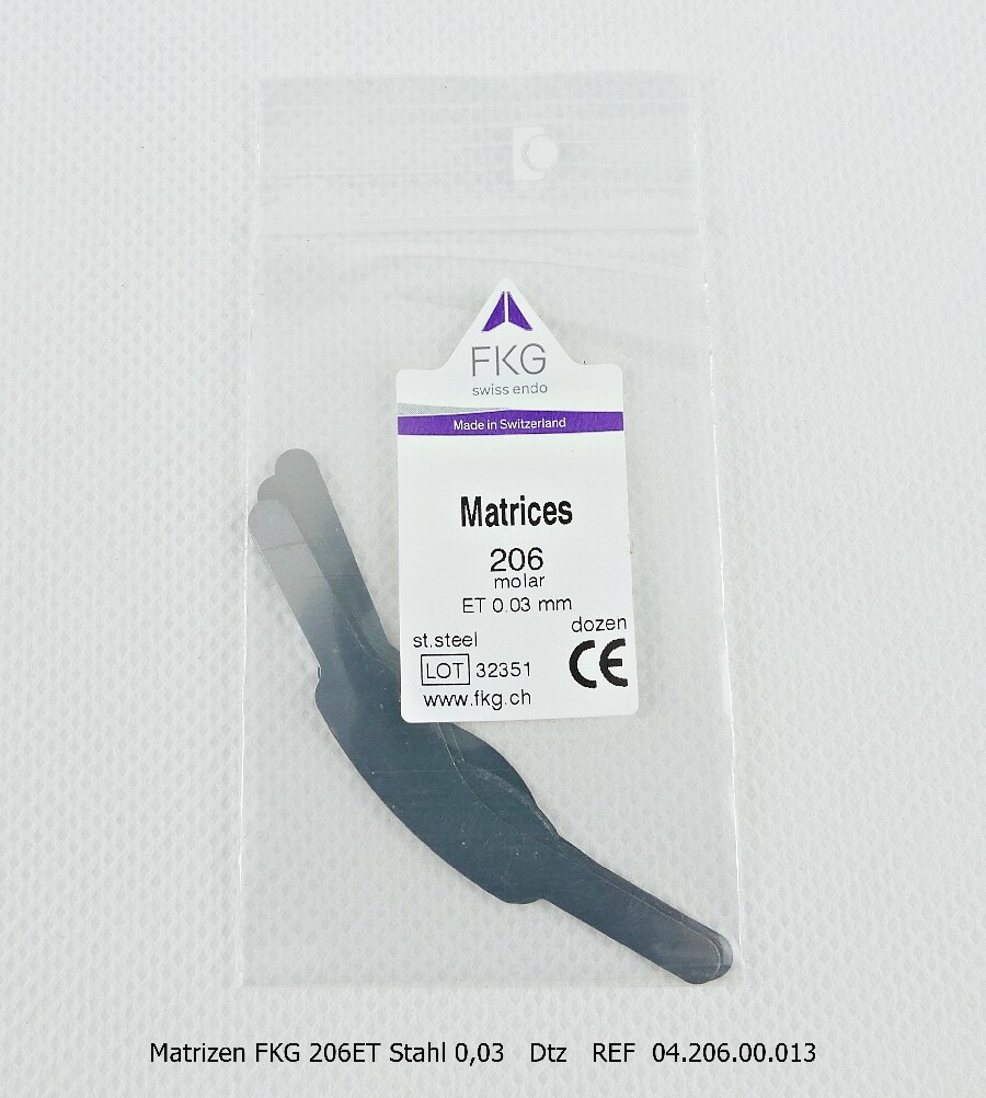 Matrisband FKG 0,03mm 206ET molar enkel 12st