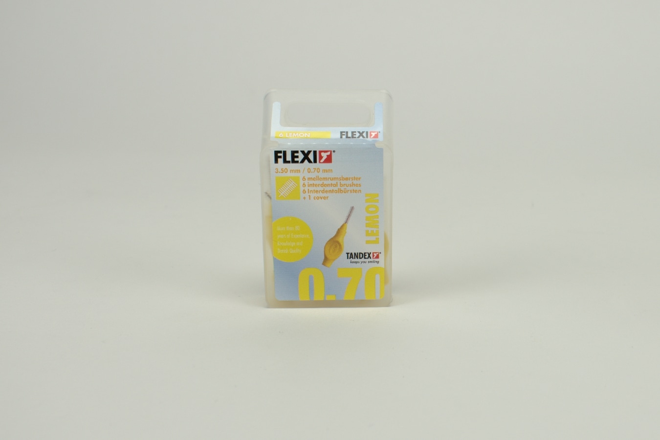 Mellanrumsborste FLEXI gul 0,70mm 6st