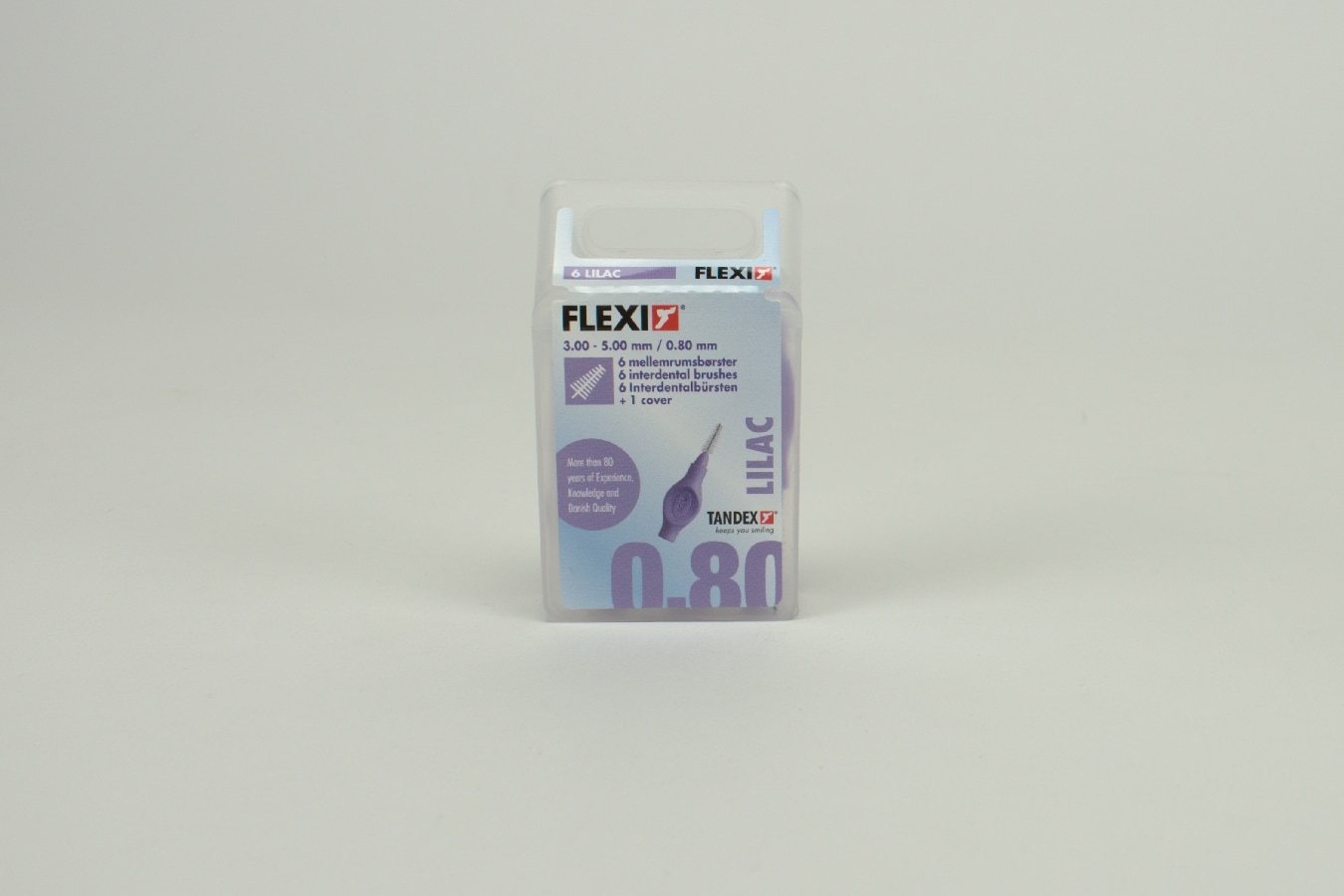 Mellanrumsborste FLEXI lila 0,80mm 6st