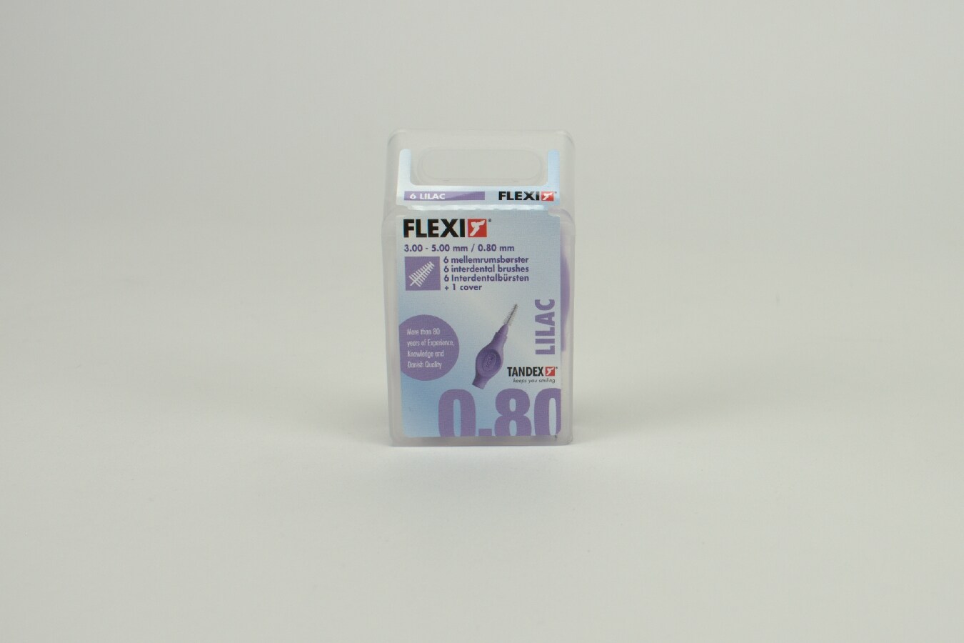 Mellanrumsborste FLEXI lila 0,80mm 6st