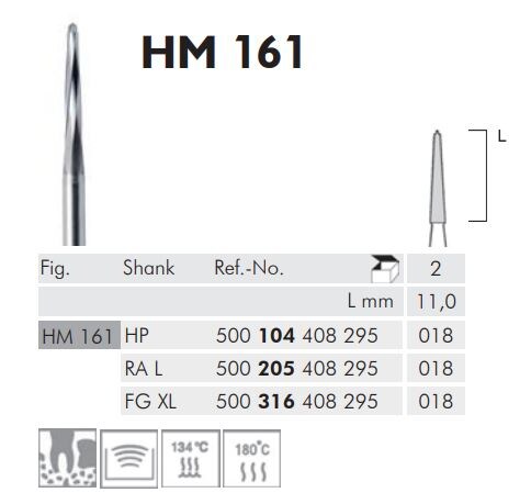 FG Kirurgiborr HM 161 316 018  XL 2st