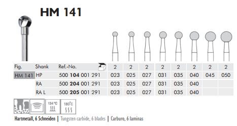 Hst Kirurgiborr HM 141 104 040   2st