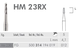 FG HM Borr 23RX 012 kronslitsare 5st