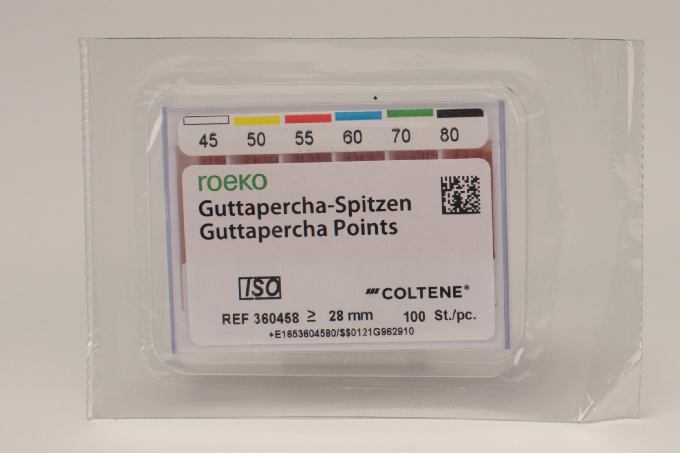 Guttaperka rosa 45-80 sorterad 100st
