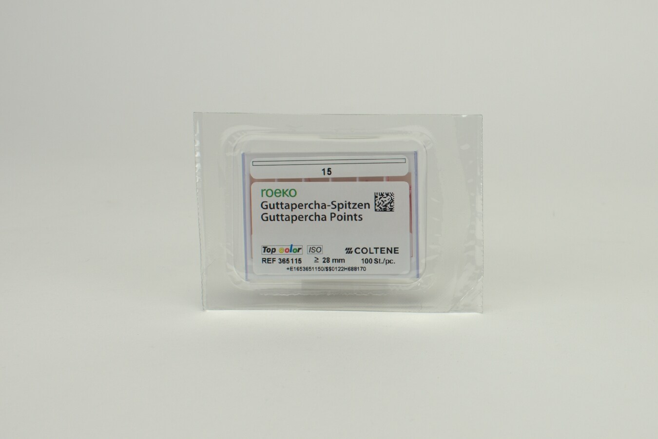 Guttaperka Top-Color 15 vit 100st
