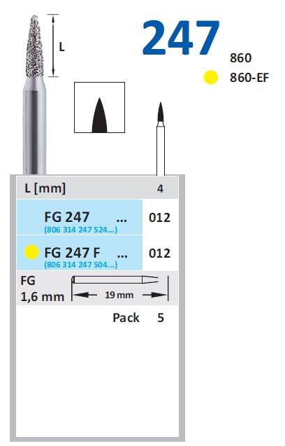 Fg Diamantborr 247 012 F x-fin st