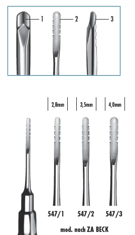 Rothävel enl Beck rak 4mm