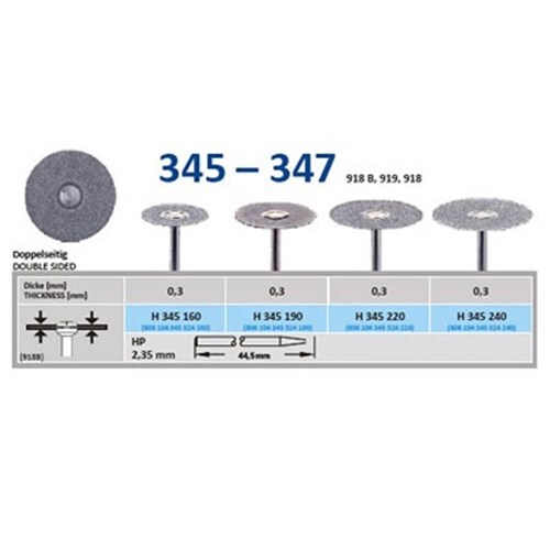 Diamantdisk H 345 160