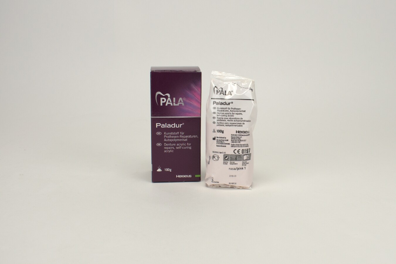 Paladur Pulver rosa 100g