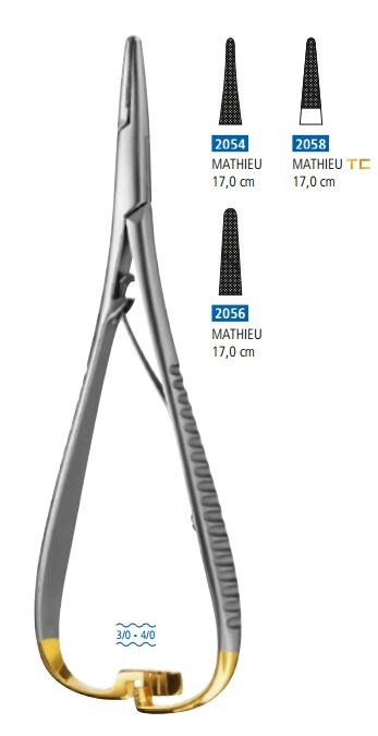 Nålförare Mathieu smal 17cm