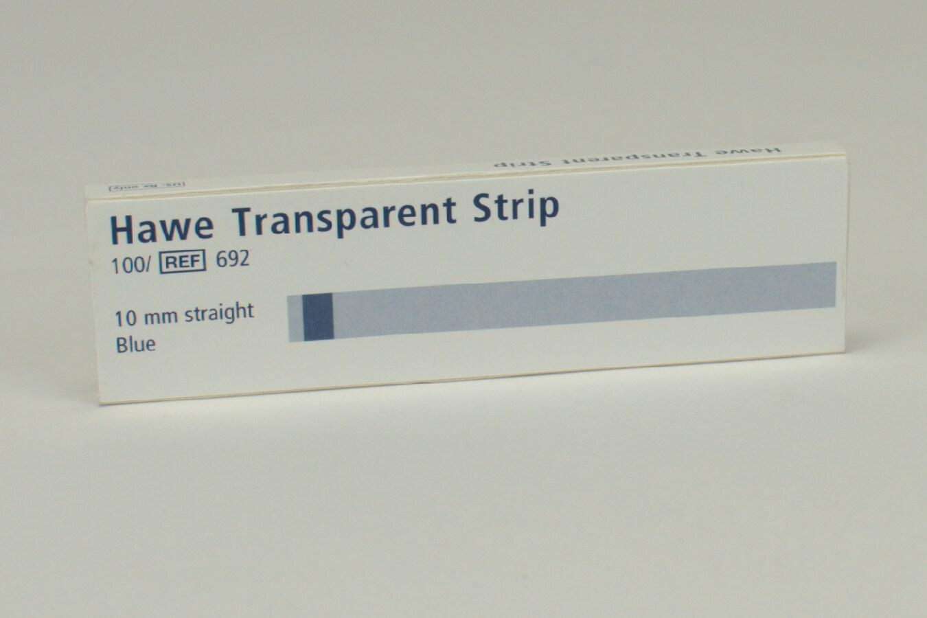 Strips Transparenta 10mm rak blå 100st