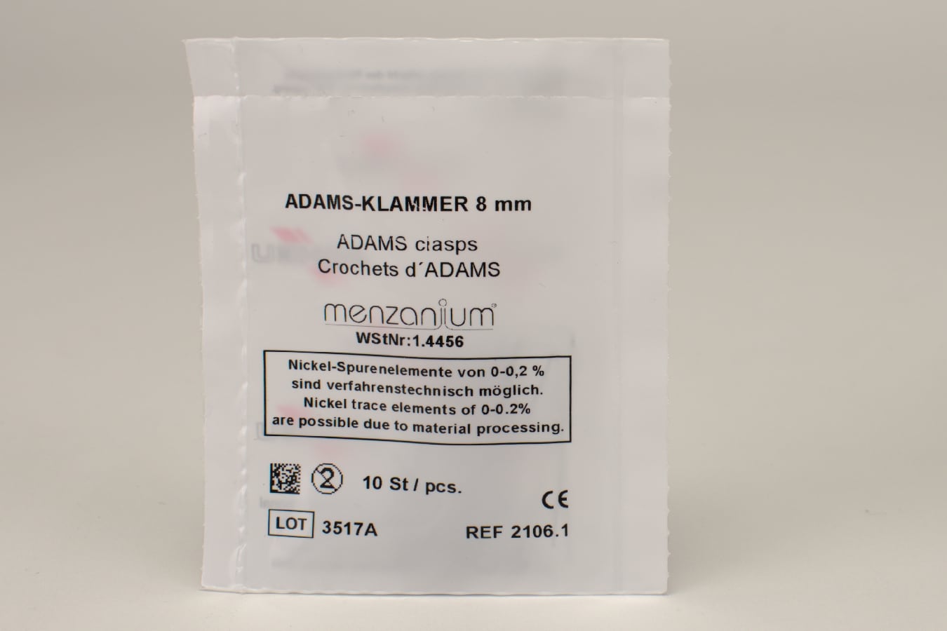 Adams-Klammer 0,7 8mm 10St