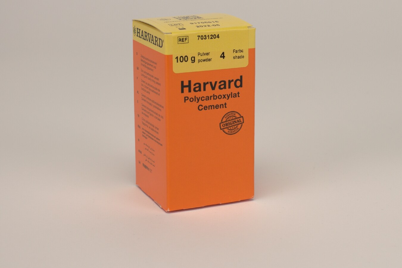 Harvard Carboxylat Cement 4 Ljusgul 100gr