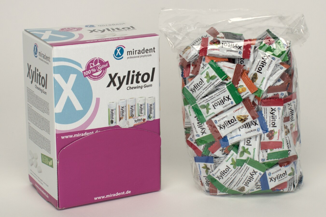 Miradent Xylitol Gum Sortiment 200st