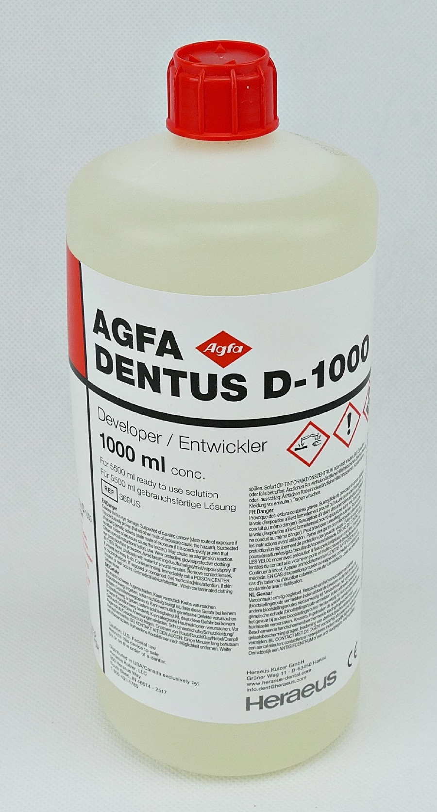 Framkallning AGFA Dentus D-1000 1 L
