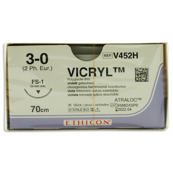 Sutur Ethicon Vicryl 3-0 violett FS-1 36st