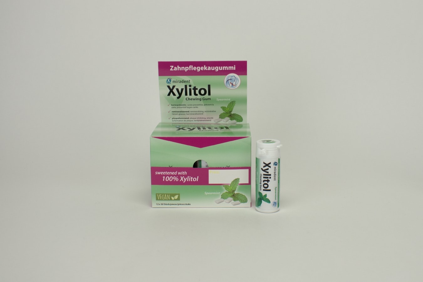 Miradent Xylitol Gum Spearmint 12x30st