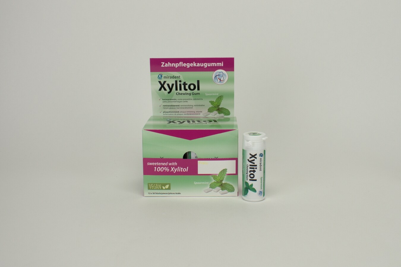 Miradent Xylitol Gum Spearmint 12x30st