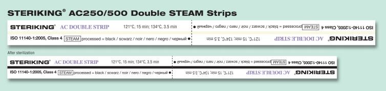 Test för autoklav Steriking Indikatorstrips 250st