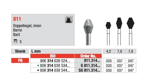 FG Diamantborr SG 811.037 5st