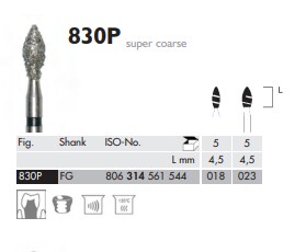 FG Diamantborr 830P 018 MEIPREP 5st