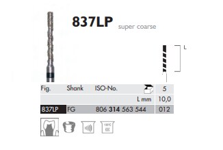 FG Diamantborr 837 LP 012 MEIPREP 5st
