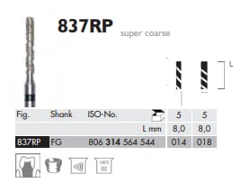 FG Diamantborr 837 RP 14 MEIPREP 5st