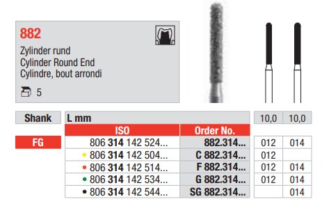 FG Diamantborr G 882.012 5st