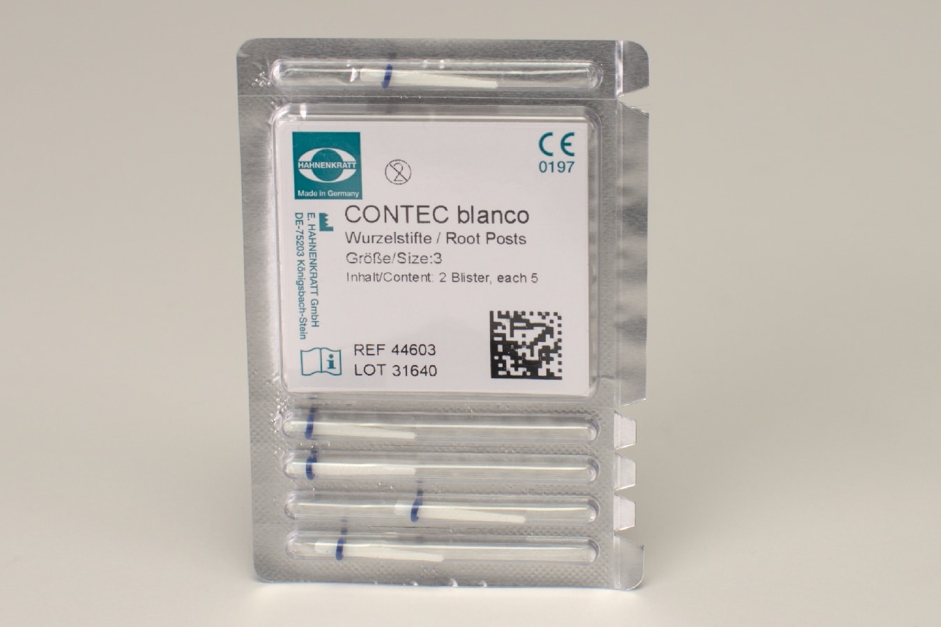 Contec Blanco Fiberstift nr 3 blå 1,75mm vit 10st