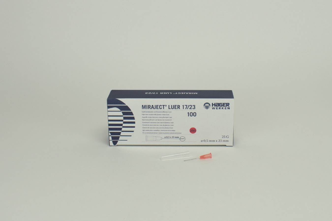 Injektionskanyl Miraject Luer 0,5x23mm 25G 100st