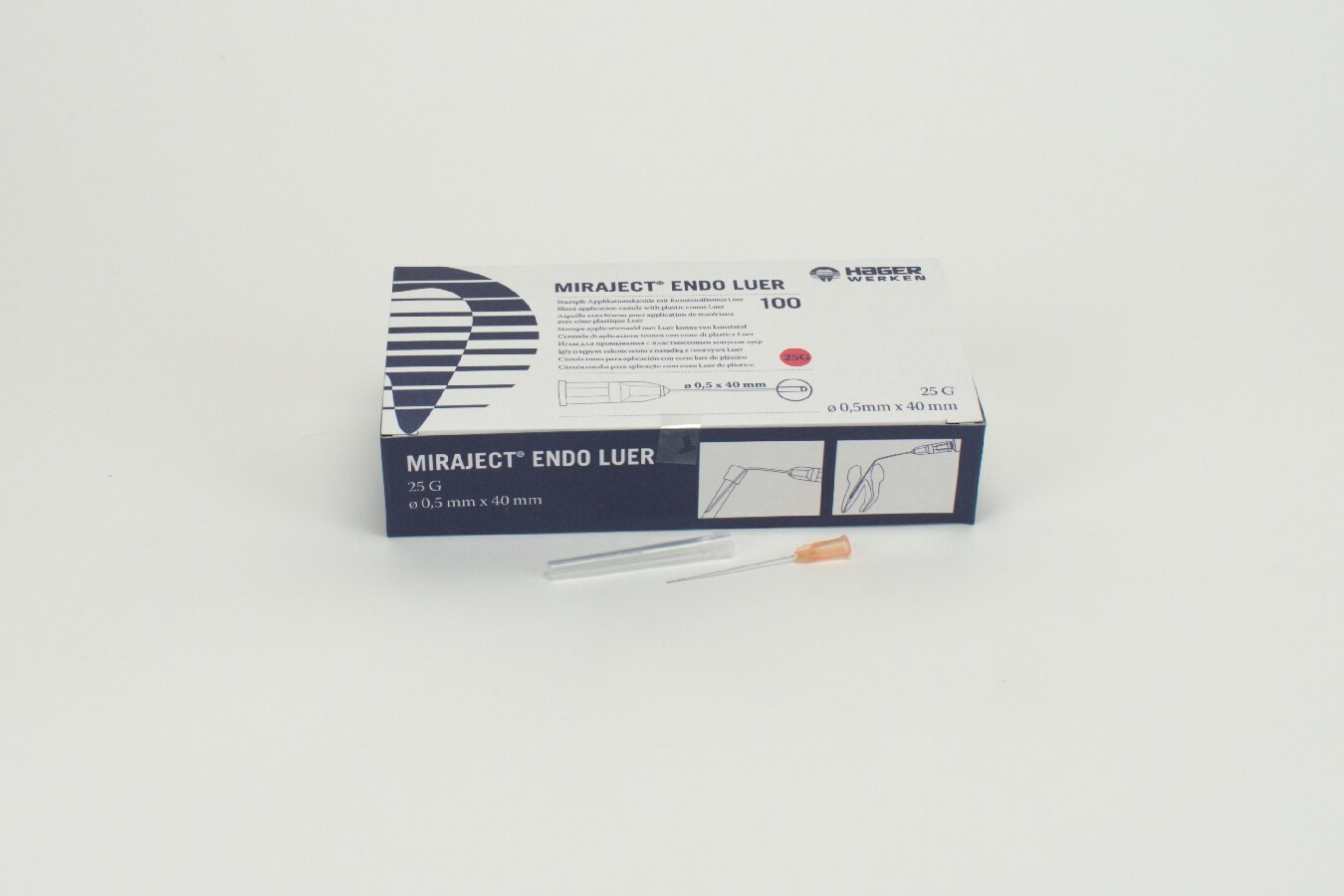 Spolkanyl Miraject Endo Luer 0,5x40mm 25G 100st