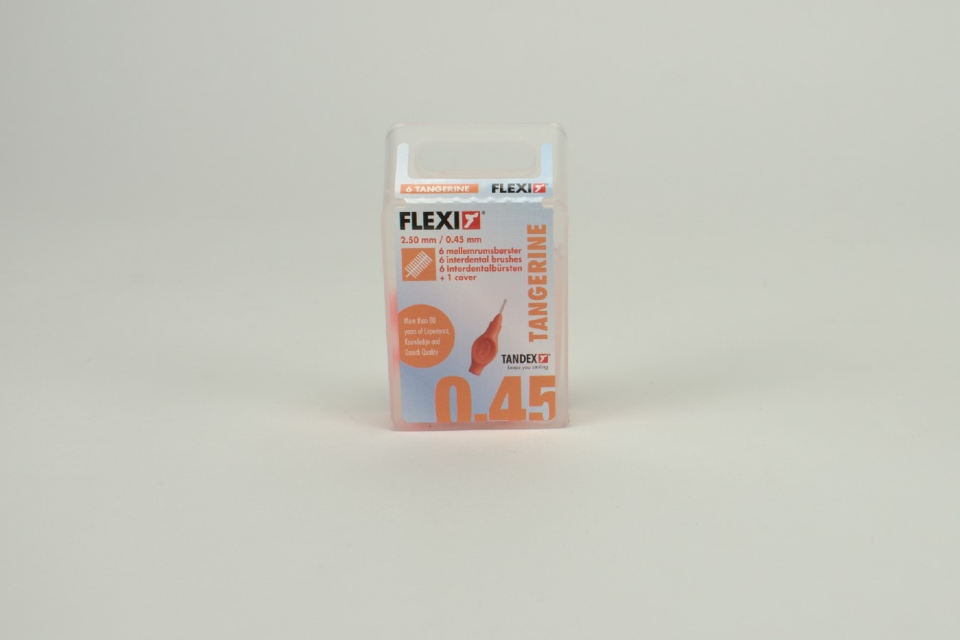 Mellanrumsborste FLEXI orange 0,45mm 6st