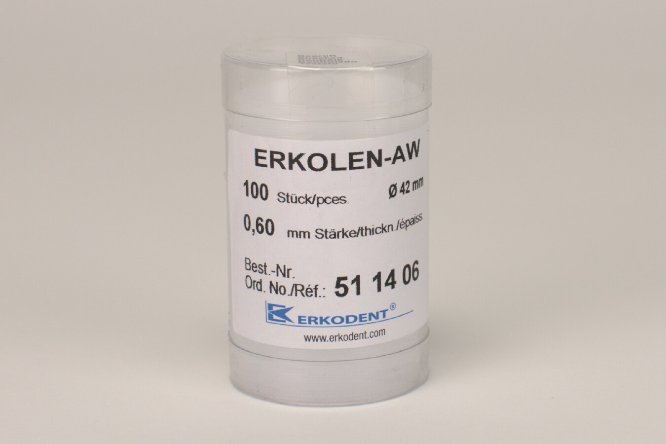 Erkolen-AW 0,6/42mm transpa 100st