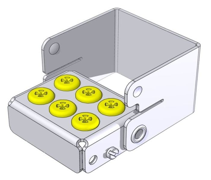 Borrställ Plug'In 6st borr Gul