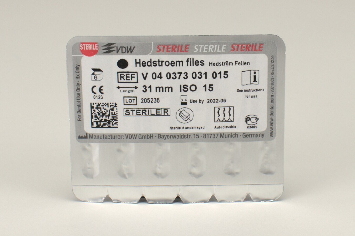 Hedströmsfil 31mm 15 steril 6st
