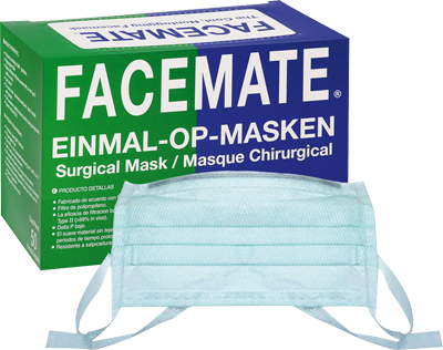 Munskydd Facemate >98% Knytband 6x50st