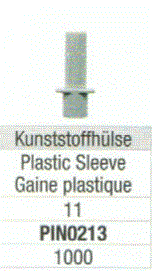 Dowel Pin Plasthylsa 213-11mm 1000st