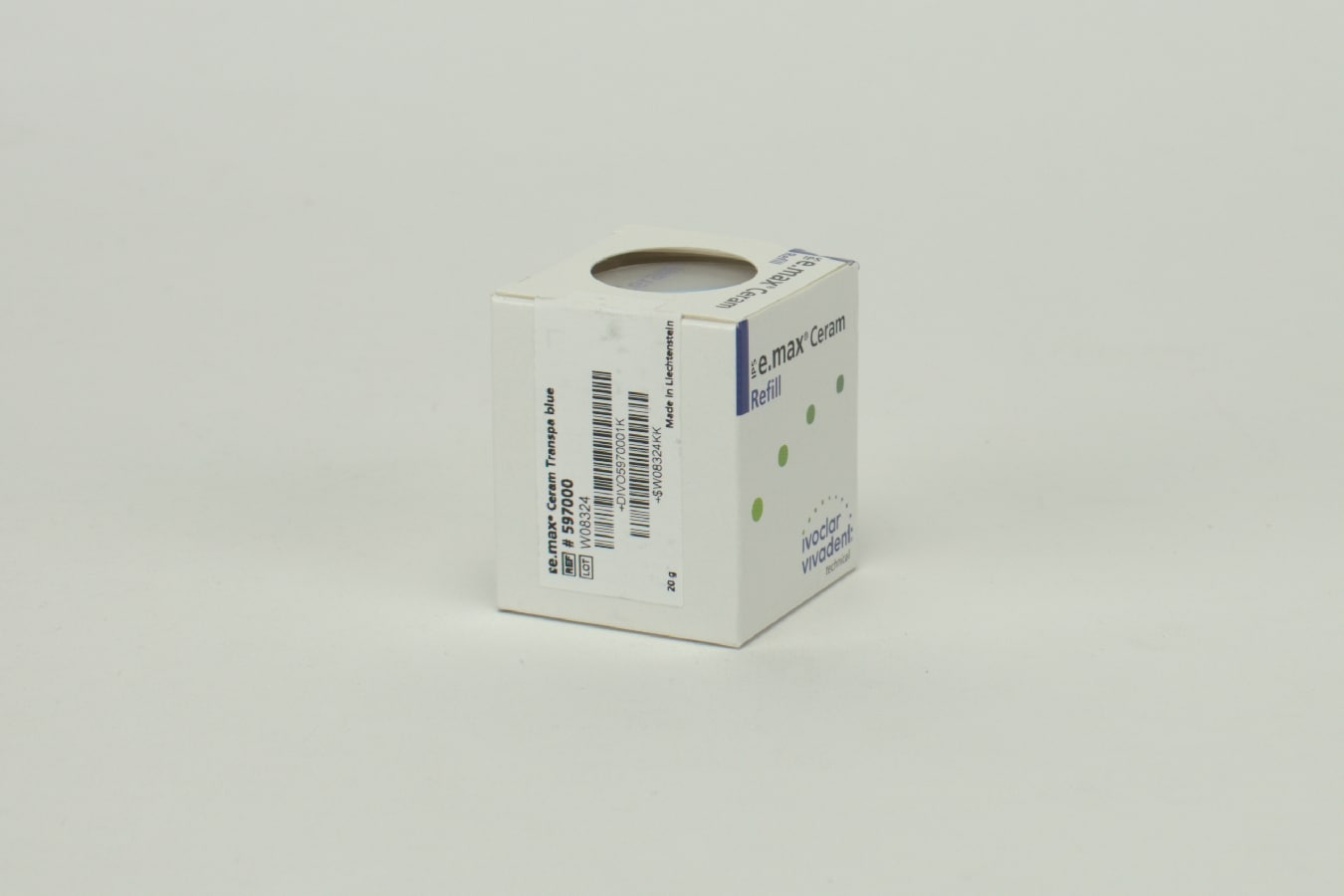 IPS e.max Ceram Transpa blå 20g